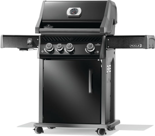 Napoleon Rogue PRO 425 SIB Black 4-Burner Gas Grill with Infrared Side Burner