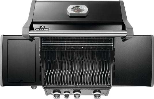 Napoleon Rogue PRO 425 SIB Black 4-Burner Gas Grill with Infrared Side Burner