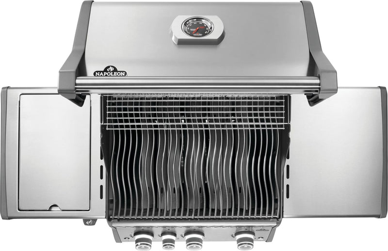 Load image into Gallery viewer, Napoleon Rogue® PRO 425 Stainless Steel Gas Grill with Infrared Side Burner and 4 Burners
