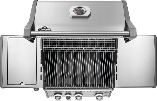 Napoleon Rogue® PRO 425 Stainless Steel Gas Grill with Infrared Side Burner and 4 Burners