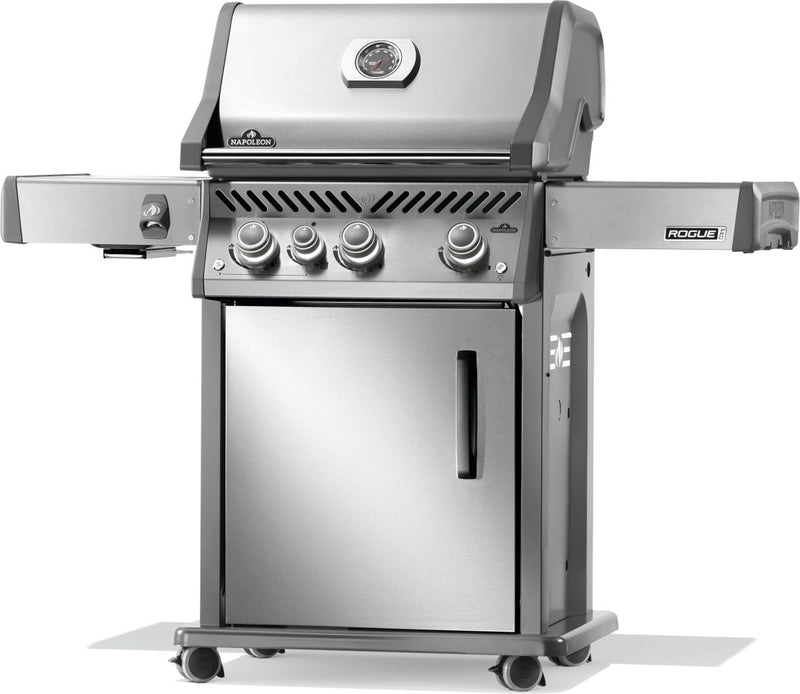 Load image into Gallery viewer, Napoleon Rogue® PRO 425 Stainless Steel Gas Grill with Infrared Side Burner and 4 Burners
