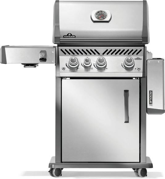 Napoleon Rogue® PRO 425 Stainless Steel Gas Grill with Infrared Side Burner and 4 Burners