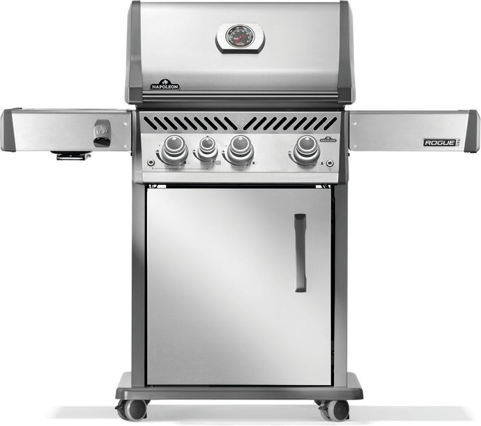 Napoleon Rogue® PRO 425 Stainless Steel Gas Grill with Infrared Side Burner and 4 Burners
