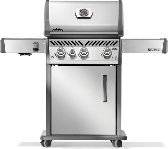Napoleon Rogue® PRO 425 Stainless Steel Gas Grill with Infrared Side Burner and 4 Burners