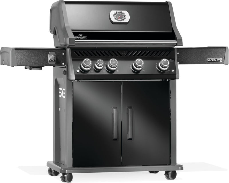 Load image into Gallery viewer, Napoleon Rogue PRO 525 SIB Black Gas Grill with Infrared Side Burner and 5 Burners
