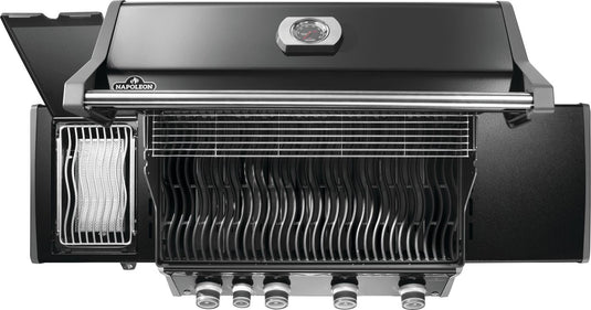 Napoleon Rogue PRO 525 SIB Black Gas Grill with Infrared Side Burner and 5 Burners