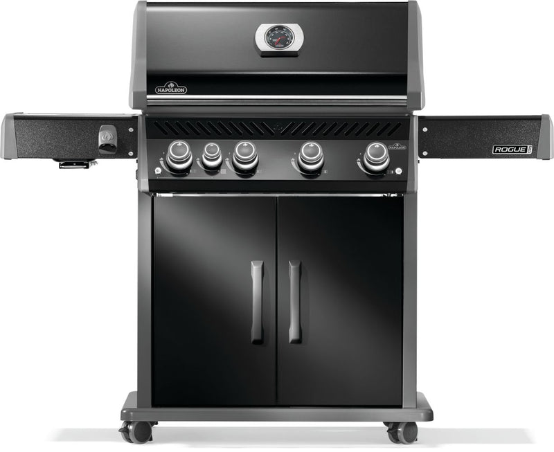 Load image into Gallery viewer, Napoleon Rogue PRO 525 SIB Black Gas Grill with Infrared Side Burner and 5 Burners
