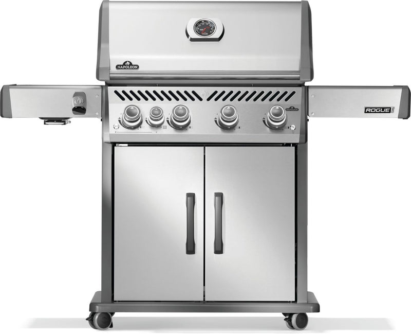 Load image into Gallery viewer, Napoleon Rogue PRO 525 Stainless Steel Gas Grill with Infrared Side Burner and 5 Burners
