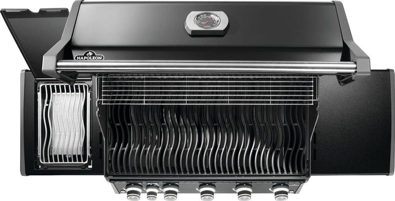 Load image into Gallery viewer, Napoleon Rogue PRO 625 SIB Black Gas Grill with 6 Burners and Infrared Side Burner
