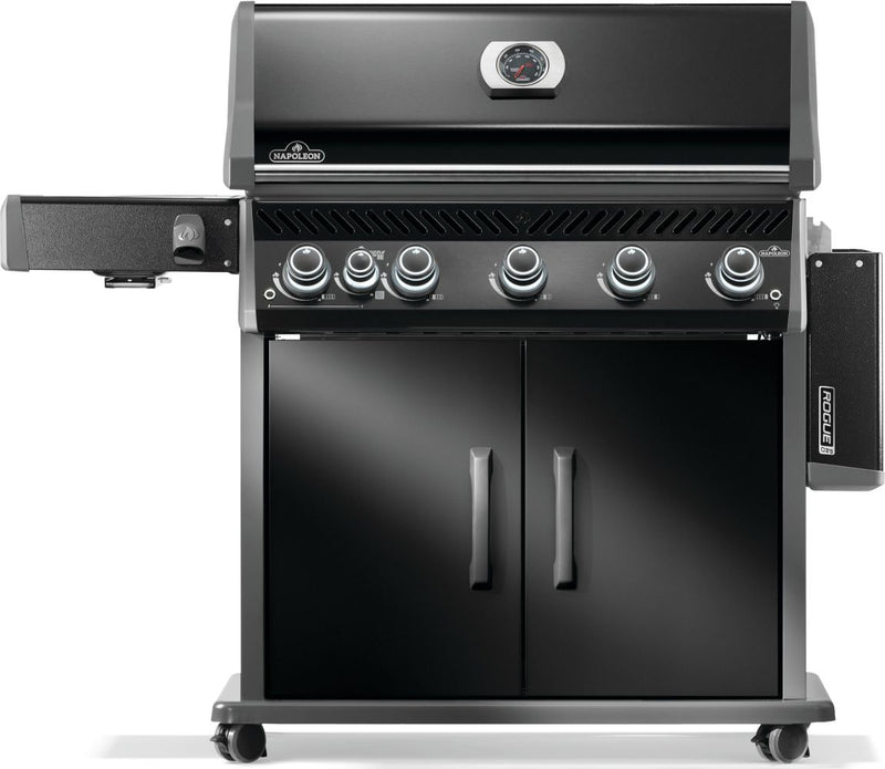 Load image into Gallery viewer, Napoleon Rogue PRO 625 SIB Black Gas Grill with 6 Burners and Infrared Side Burner
