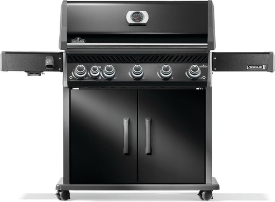 Napoleon Rogue PRO 625 SIB Black Gas Grill with 6 Burners and Infrared Side Burner