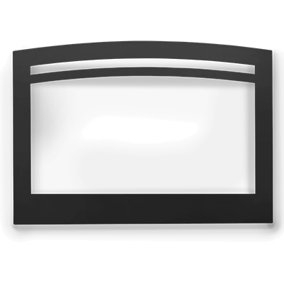 Napoleon small arched 3-sided black faceplate for Rosedale 3 gas insert