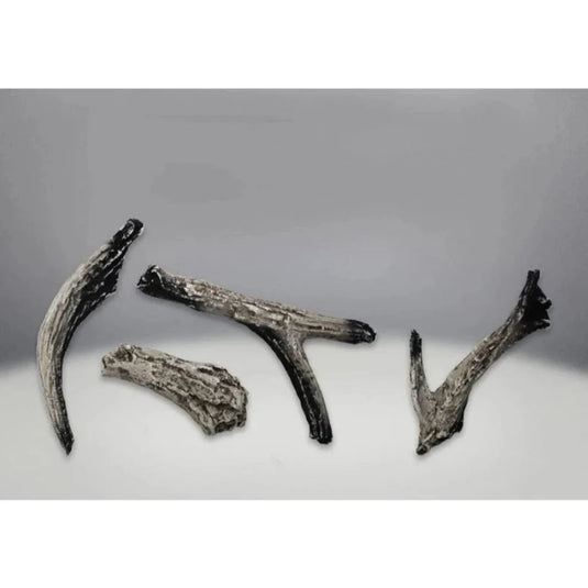 Napoleon Small Standard Beach Fire Log Set for Ascent Direct Vent Gas Fireplace with realistic grey-singed logs