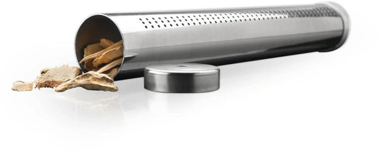 Napoleon Stainless Steel Smoker Pipe for gas and charcoal grills, adds smoky flavor using wood chips or pellets