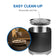 Load image into Gallery viewer, Napoleon Timberwolf 18-inch matte black fire pit showing its removable ash pan and easy cleanup design
