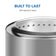 Load image into Gallery viewer, Close-up of Napoleon Timberwolf smokeless fire pit showing durable 304 stainless steel construction and upper air vents

