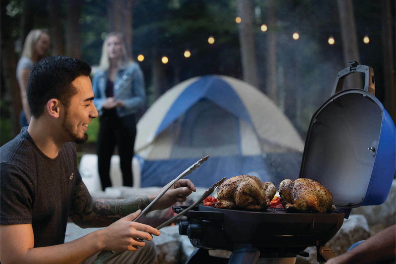 Load image into Gallery viewer, Napoleon TravelQ 285 Blue Portable Gas Grill with 2 Burners
