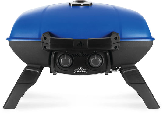 Napoleon TravelQ 285 Blue Portable Gas Grill with 2 Burners
