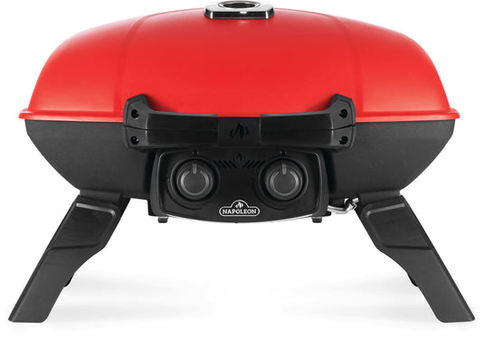 Napoleon TravelQ 285 Red Portable Gas Grill with Griddle – 2 Burners