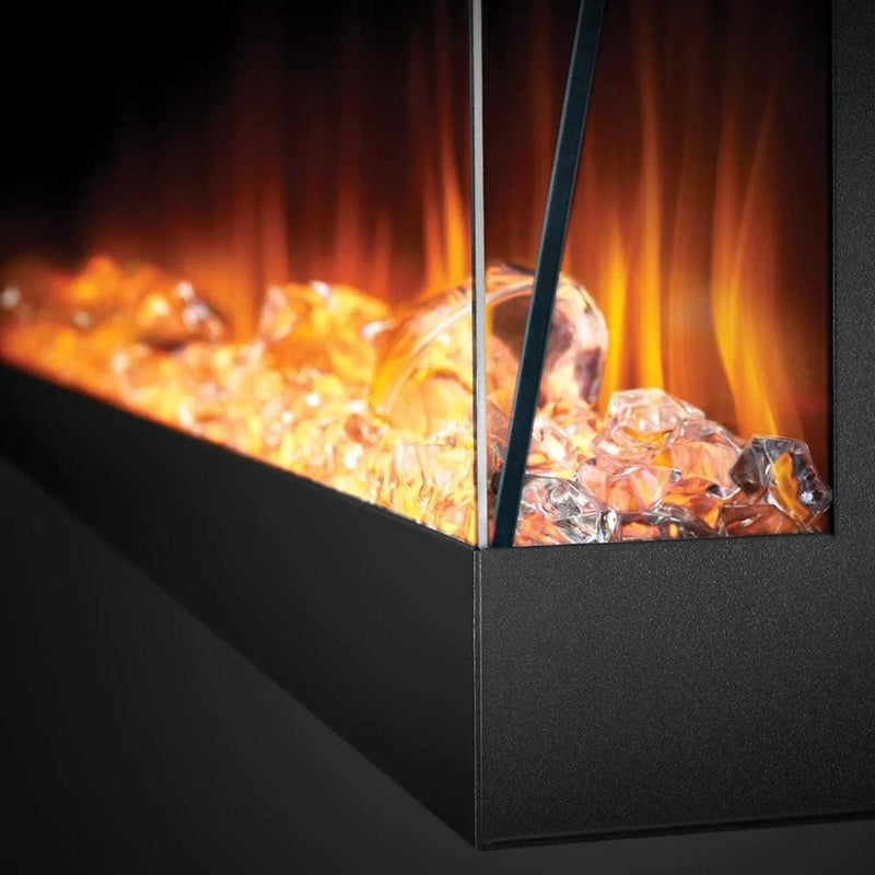 Load image into Gallery viewer, Napoleon Trivista Pictura 50" 3-sided wall-mounted electric fireplace with multicolored LED ember bed and crystal media
