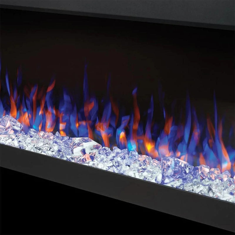 Load image into Gallery viewer, Napoleon Trivista Pictura 50" 3-sided wall-mounted electric fireplace with multicolored LED ember bed and crystal media
