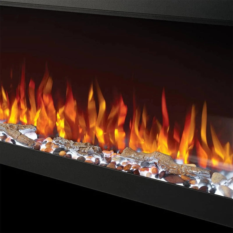 Load image into Gallery viewer, Napoleon Trivista Pictura 50" 3-sided wall-mounted electric fireplace with multicolored LED ember bed and crystal media
