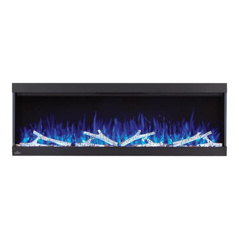 Load image into Gallery viewer, Napoleon Trivista Pictura 50" 3-sided wall-mounted electric fireplace with multicolored LED ember bed and crystal media
