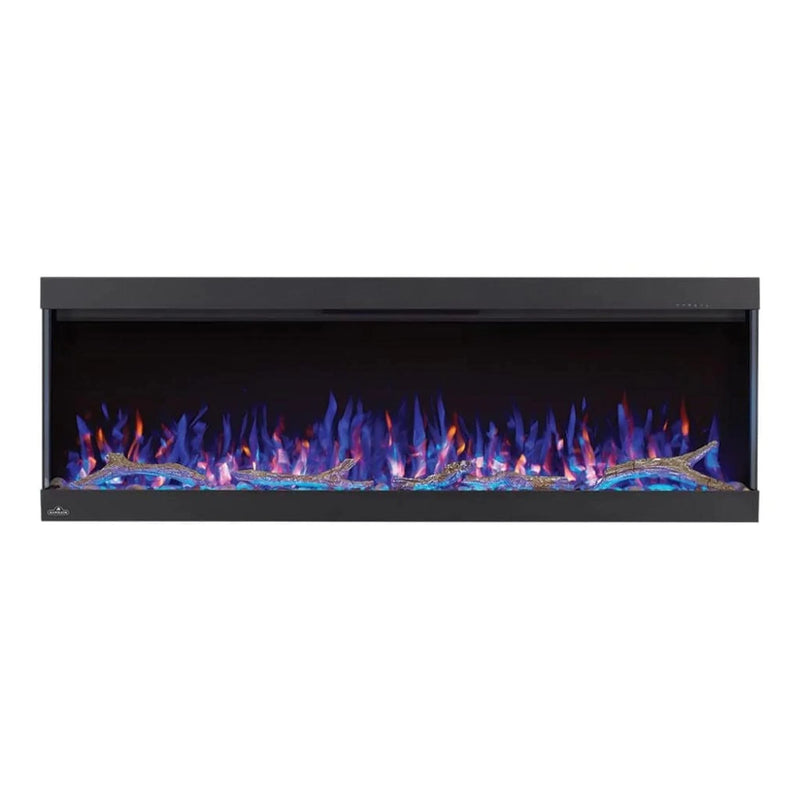 Load image into Gallery viewer, Napoleon Trivista Pictura 50" 3-sided wall-mounted electric fireplace with multicolored LED ember bed and crystal media
