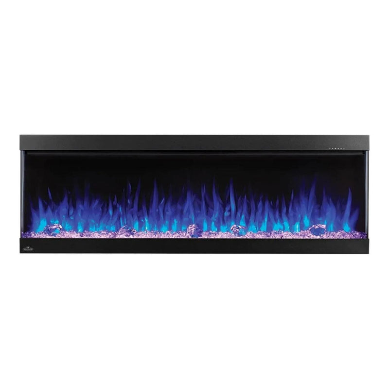 Load image into Gallery viewer, Napoleon Trivista Pictura 50" 3-sided wall-mounted electric fireplace with multicolored LED ember bed and crystal media
