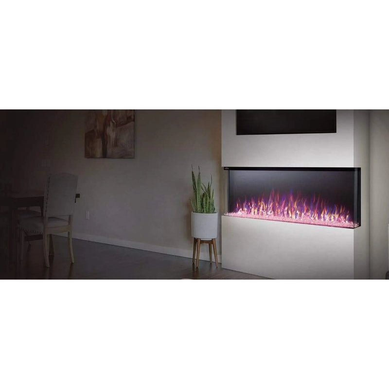 Load image into Gallery viewer, Napoleon Trivista Primis 60-inch 3-sided built-in electric fireplace with logs and crystal media
