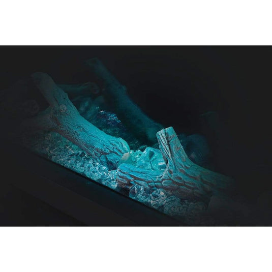 Napoleon Trivista Primis 60-inch 3-sided built-in electric fireplace with logs and crystal media