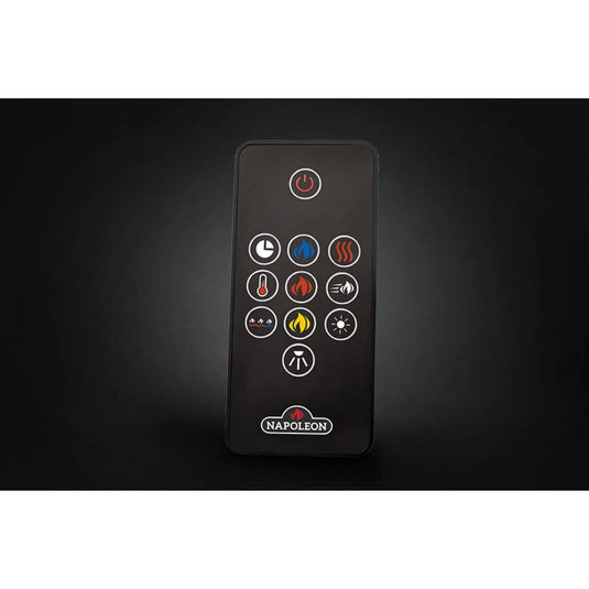 Napoleon Trivista Primis 60-inch 3-sided built-in electric fireplace with logs and crystal media