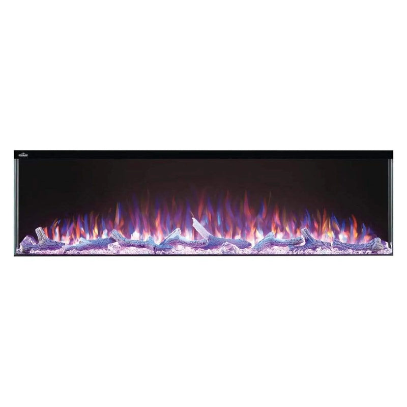 Load image into Gallery viewer, Napoleon Trivista Primis 60-inch 3-sided built-in electric fireplace with logs and crystal media
