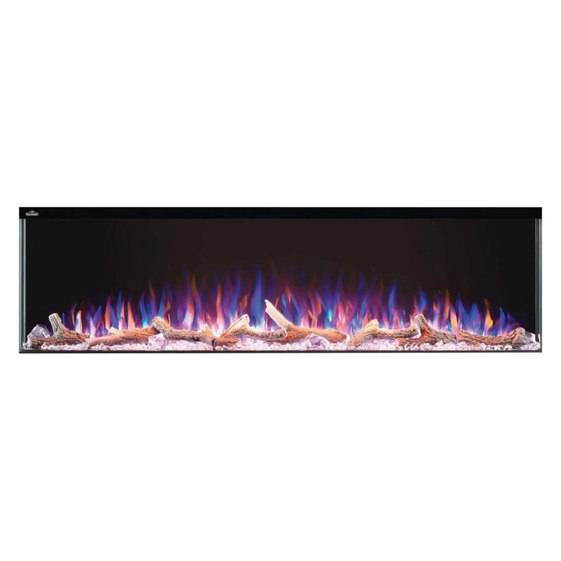 Load image into Gallery viewer, Napoleon Trivista Primis 60-inch 3-sided built-in electric fireplace with logs and crystal media
