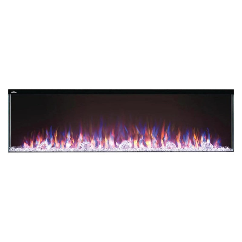Load image into Gallery viewer, Napoleon Trivista Primis 60-inch 3-sided built-in electric fireplace with logs and crystal media
