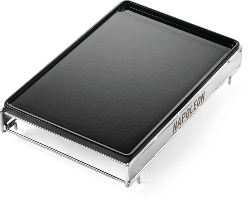 Load image into Gallery viewer, Napoleon large porcelain-enameled cast iron griddle for Sizzle Zone with integrated grease channels for even cooking and easy cleanup
