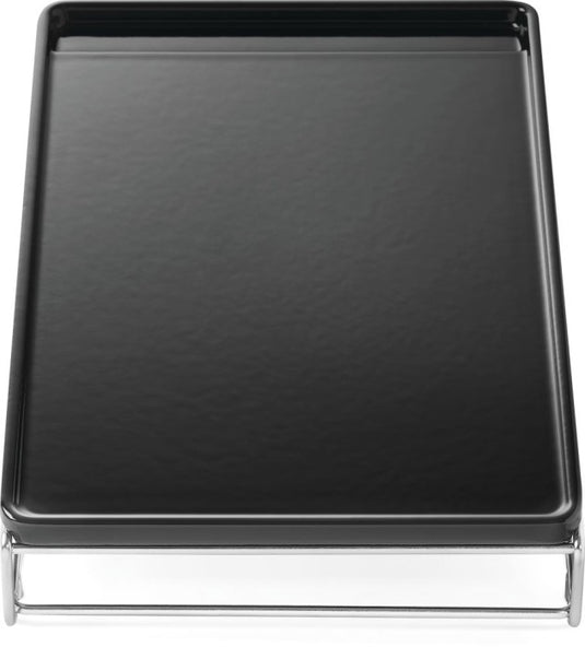 Napoleon large porcelain-enameled cast iron griddle for Sizzle Zone with integrated grease channels for even cooking and easy cleanup