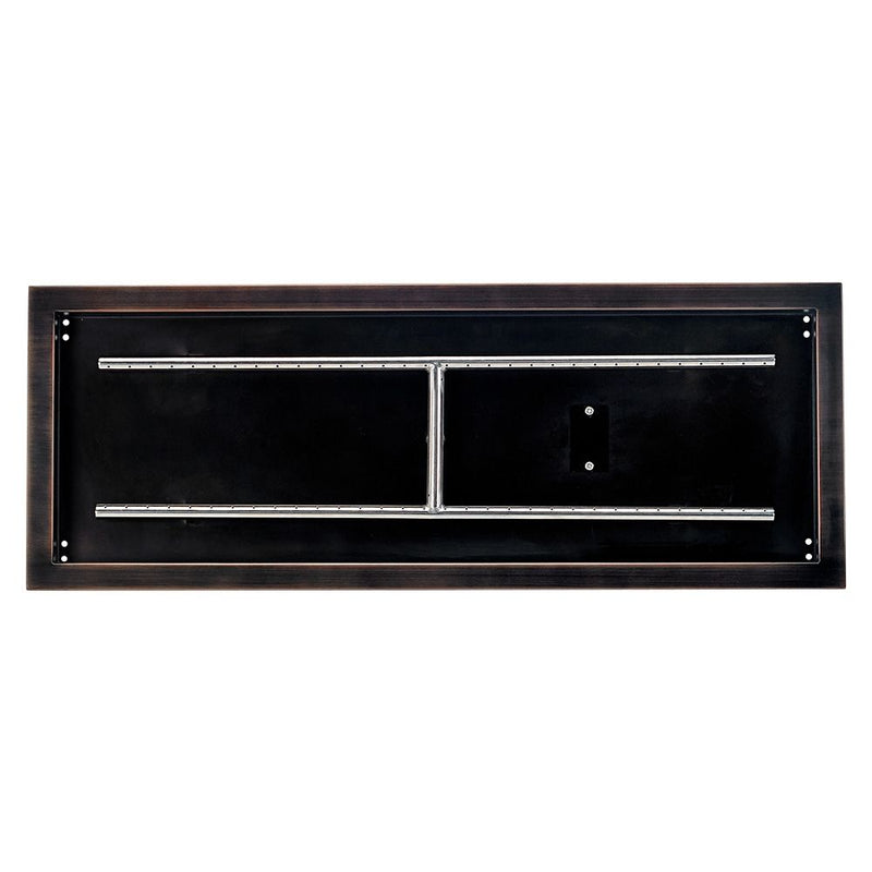 Load image into Gallery viewer, 36&quot; x 12&quot; Oil Rubbed Bronze Rectangular Drop-In Fire Pit Pan
