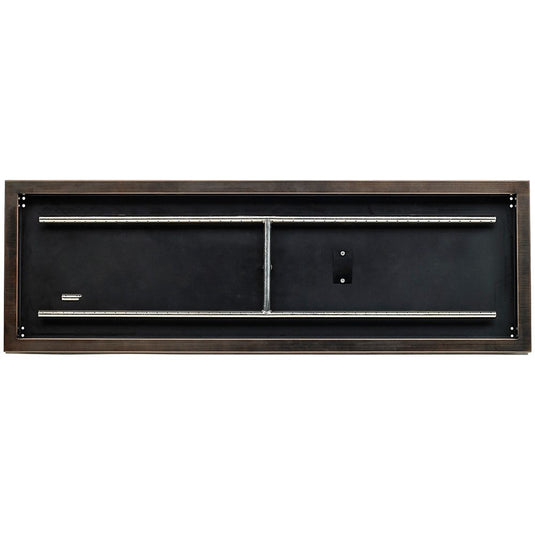 48" x 14" Oil Rubbed Bronze Rectangular Drop-In Fire Pit Pan