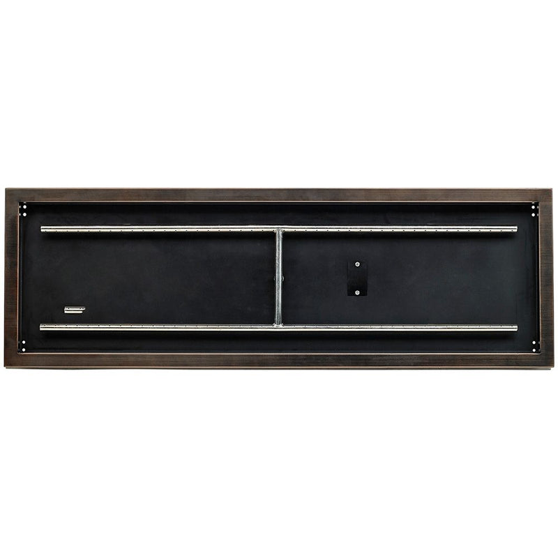 Load image into Gallery viewer, 48&quot; x 14&quot; Oil Rubbed Bronze Rectangular Drop-In Fire Pit Pan
