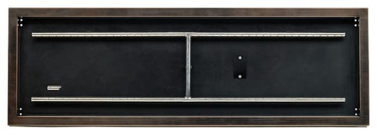 30" x 10" Rectangular Oil Rubbed Bronze Drop-In Pan with Match Light Kit - Natural Gas