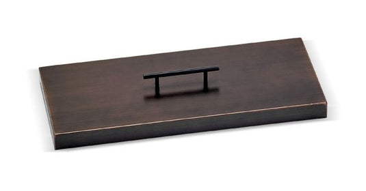 18" x 6" Rectangular Oil Rubbed Bronze Drop-In Pan with Match Light Kit - Natural Gas Bundle