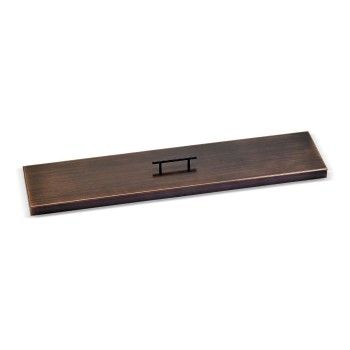 48" x 6" Linear Channel Oil Rubbed Bronze Drop-In Pan with Spark Ignition Kit - Natural Gas Bundle