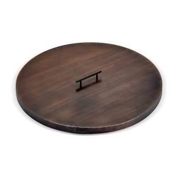 19" Round Oil Rubbed Bronze Drop-In Pan with Spark Ignition Kit (12" Fire Pit Ring) - Propane Bundle