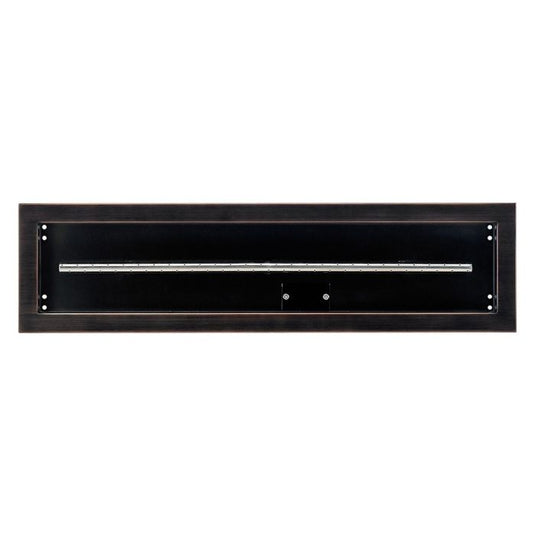 30"x 6" Linear Channel Oil Rubbed Bronze Drop-In Pan with Spark Ignition Kit - Propane