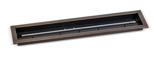 36" x 6" Linear Channel Oil Rubbed Bronze Drop-In Pan with Spark Ignition Kit - Propane Bundle