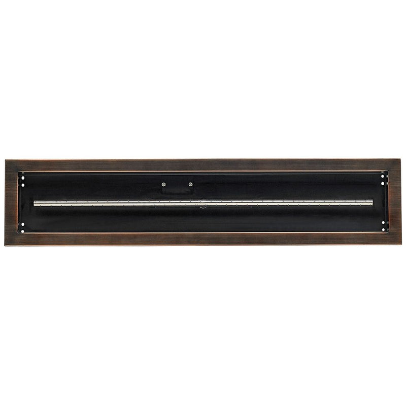 Load image into Gallery viewer, 36&quot; x 6&quot; Oil Rubbed Bronze Linear Drop-In Fire Pit Pan
