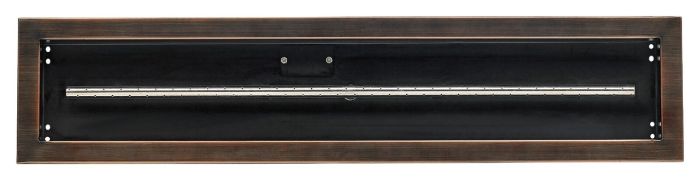 Load image into Gallery viewer, 36&quot;x 6&quot; Linear Channel Oil Rubbed Bronze Drop-In Pan with Spark Ignition Kit - Propane
