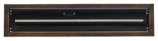 36"x 6" Linear Channel Oil Rubbed Bronze Drop-In Pan with Spark Ignition Kit - Propane