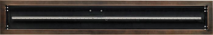 Load image into Gallery viewer, 48&quot;x 6&quot; Linear Channel Oil Rubbed Bronze Drop-In Pan with Spark Ignition Kit - Natural Gas
